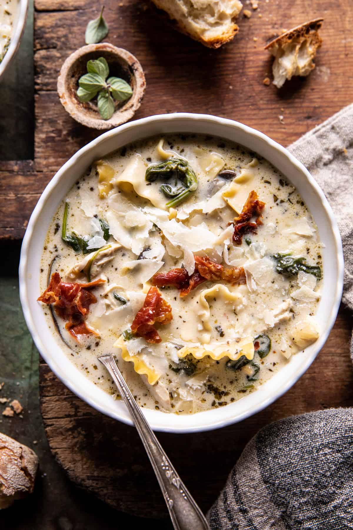 Creamy White Lasagna Soup | halfbakedharvest.com