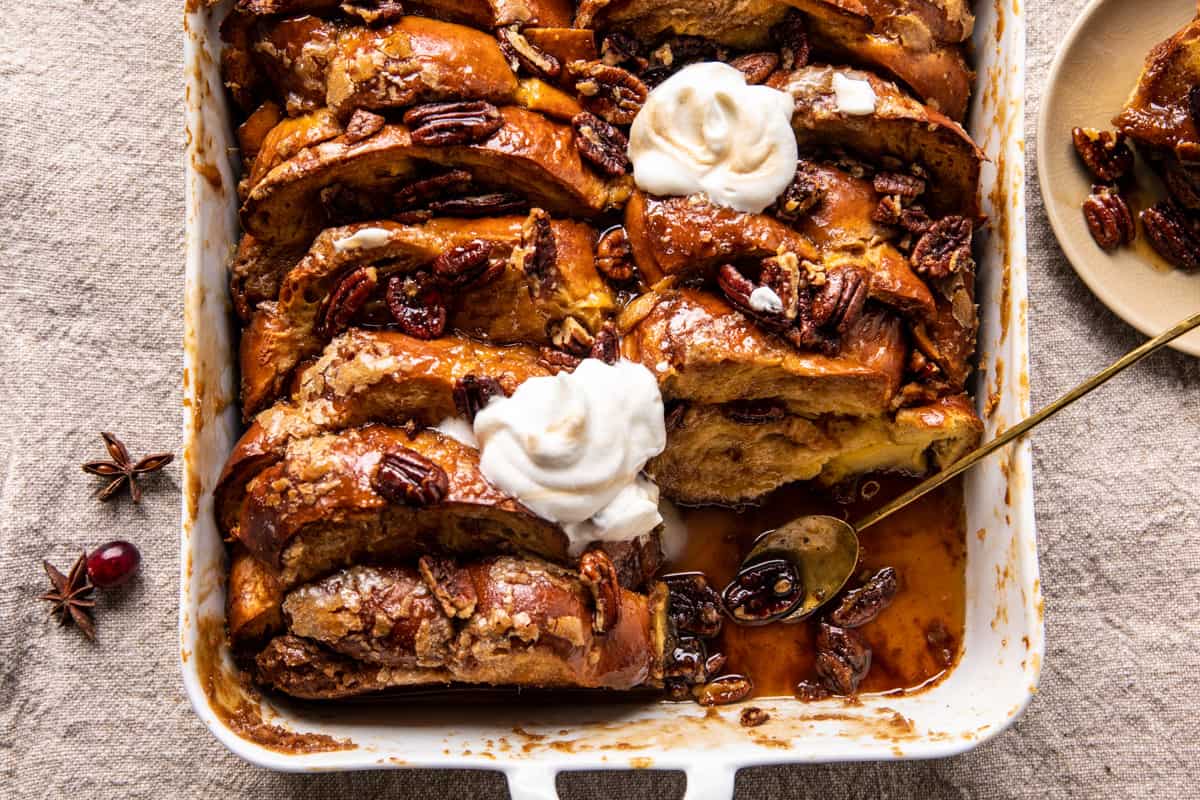 Baked Butter Pecan French Toast | halfbakedharvest.com