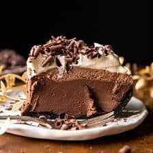 Double Chocolate Mocha Pudding Pie | halfbakedharvest.com