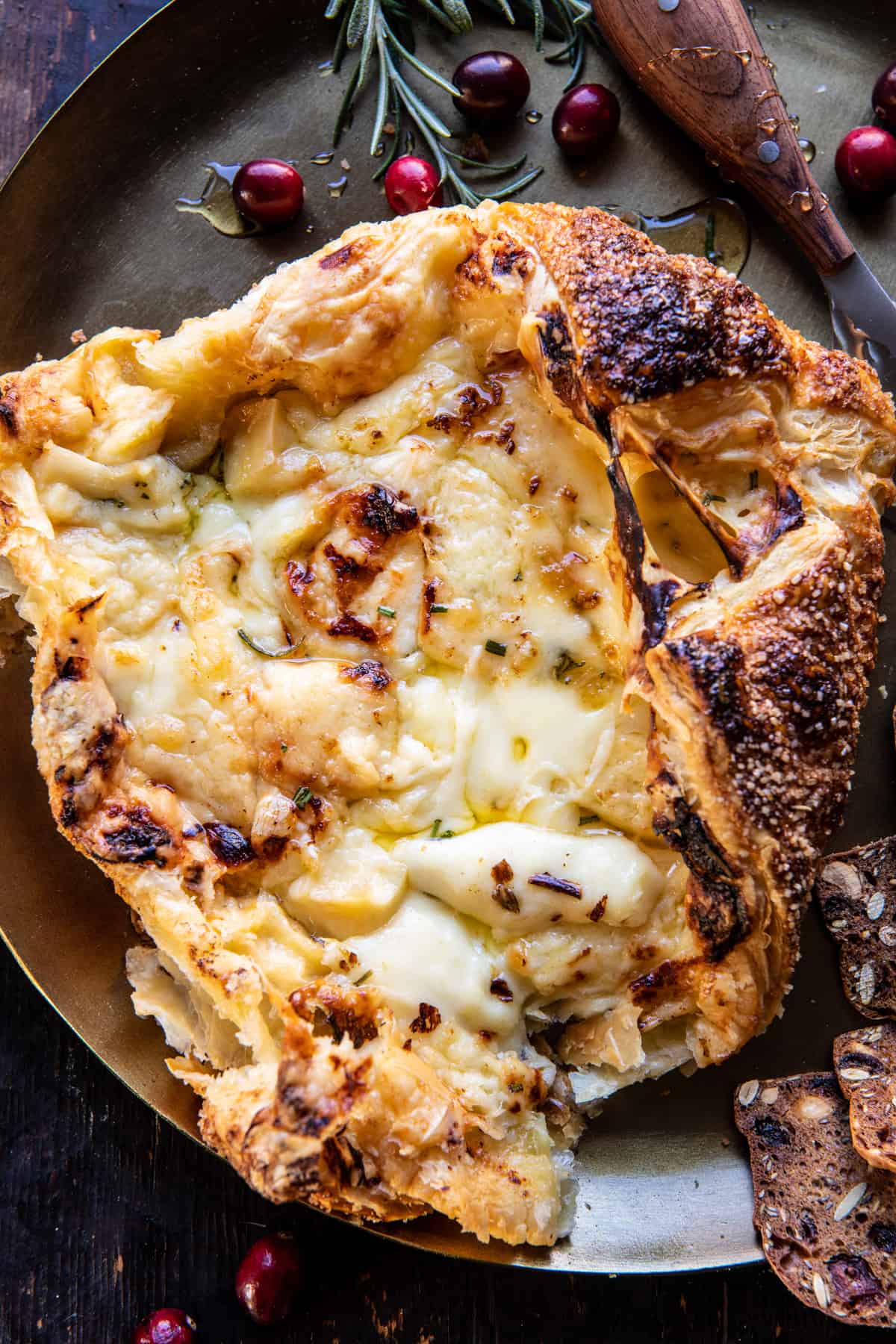 Baked Gruyère in Pastry with Rosemary and Garlic | halfbakedharvest.com