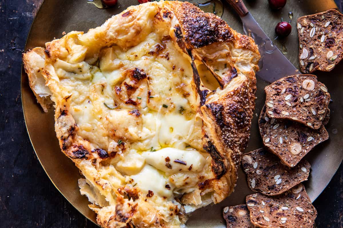 Baked Gruyère in Pastry with Rosemary and Garlic | halfbakedharvest.com