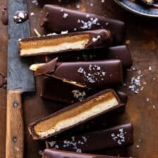Homemade Vegan Peanut Butter Twix Bars | halfbakedharvest.com