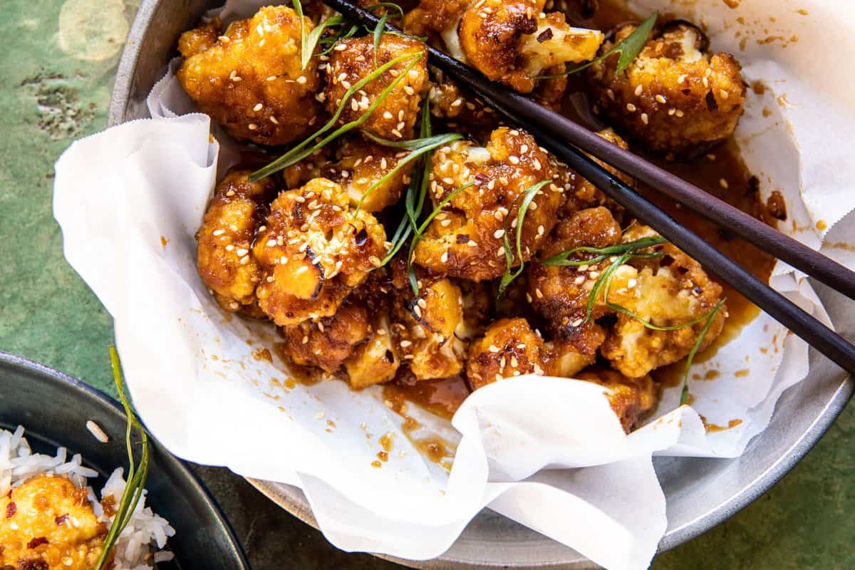 Baked Sesame Orange Cauliflower | halfbakedharvest.com