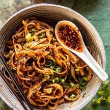 Crispy Sesame Garlic Chili Oil Noodles | halfbakedharvest.com