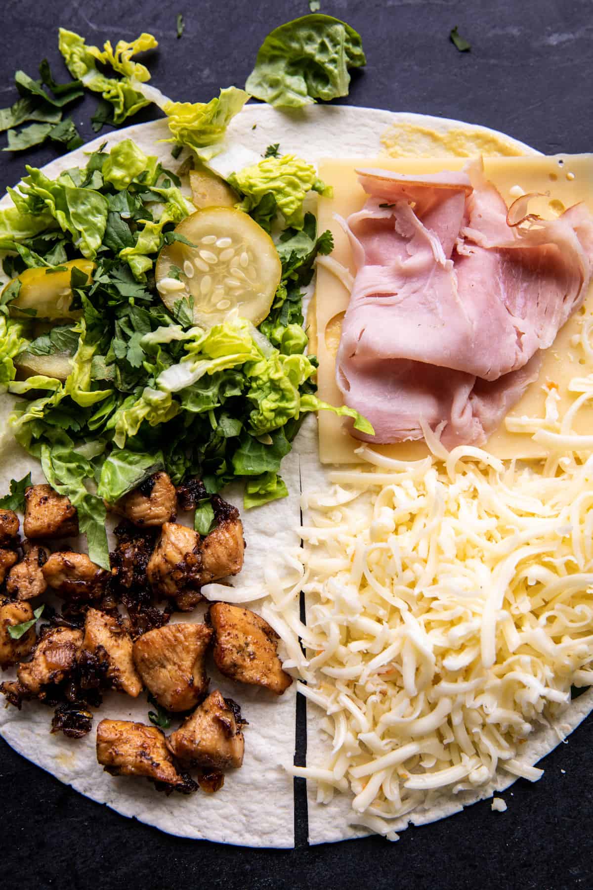 Folded Crispy Cuban Chicken Wraps | halfbakedharvest.com