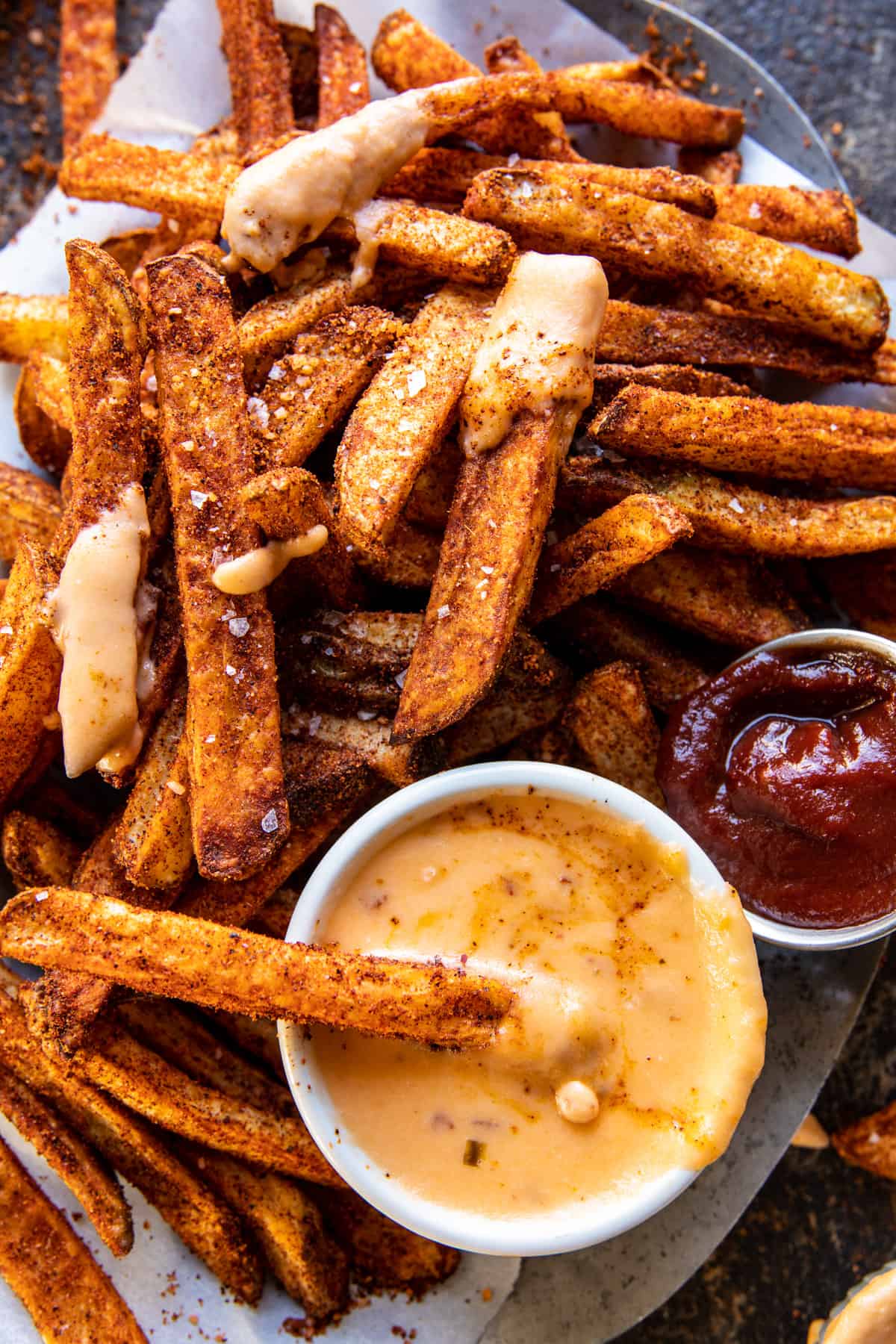 Nacho Fries with Chipotle Queso | halfbakedharvest.com