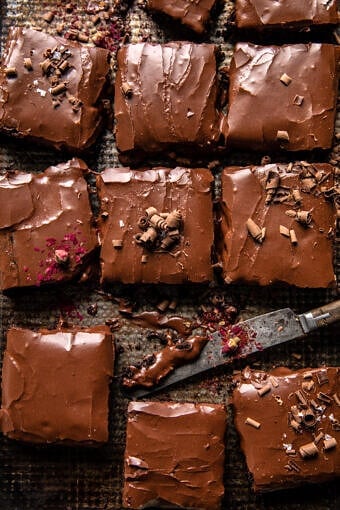 Retro-Style Chocolate Sheet Cake | halfbakedharvest.com