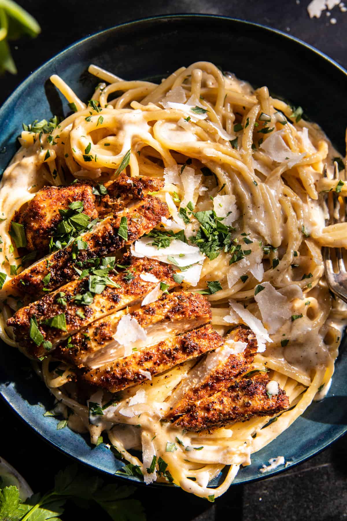 Lemon Pepper Cajun Chicken Fettuccine Alfredo | halfbakedharvest.com