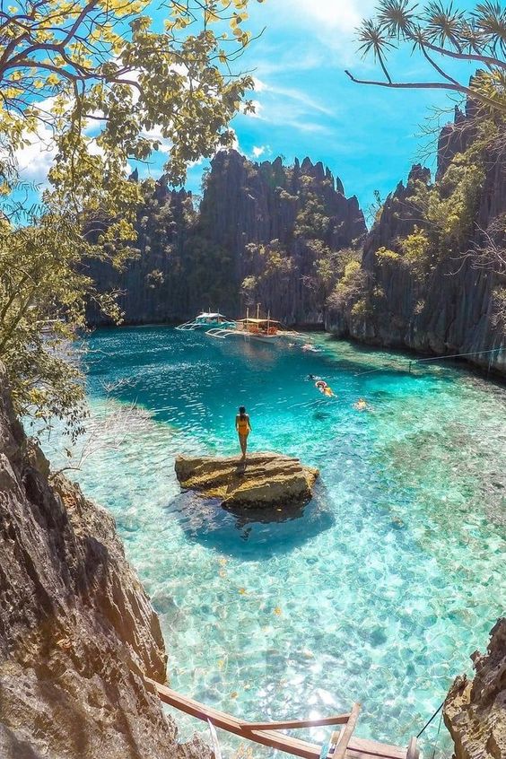 Twin Lagoon in Coron, Philippines