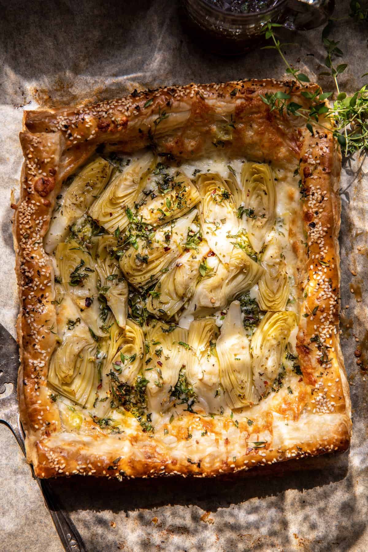 Artichoke Gouda Tart | halfbakedharvest.com