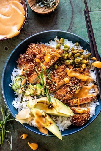 Crispy Chicken Katsu Bowls | halfbakedharvest.com