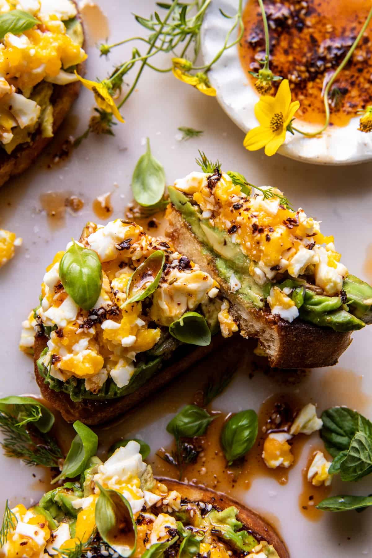 Dad's Easy Cheesy Eggs with Chili Butter | halfbakedharvest.com