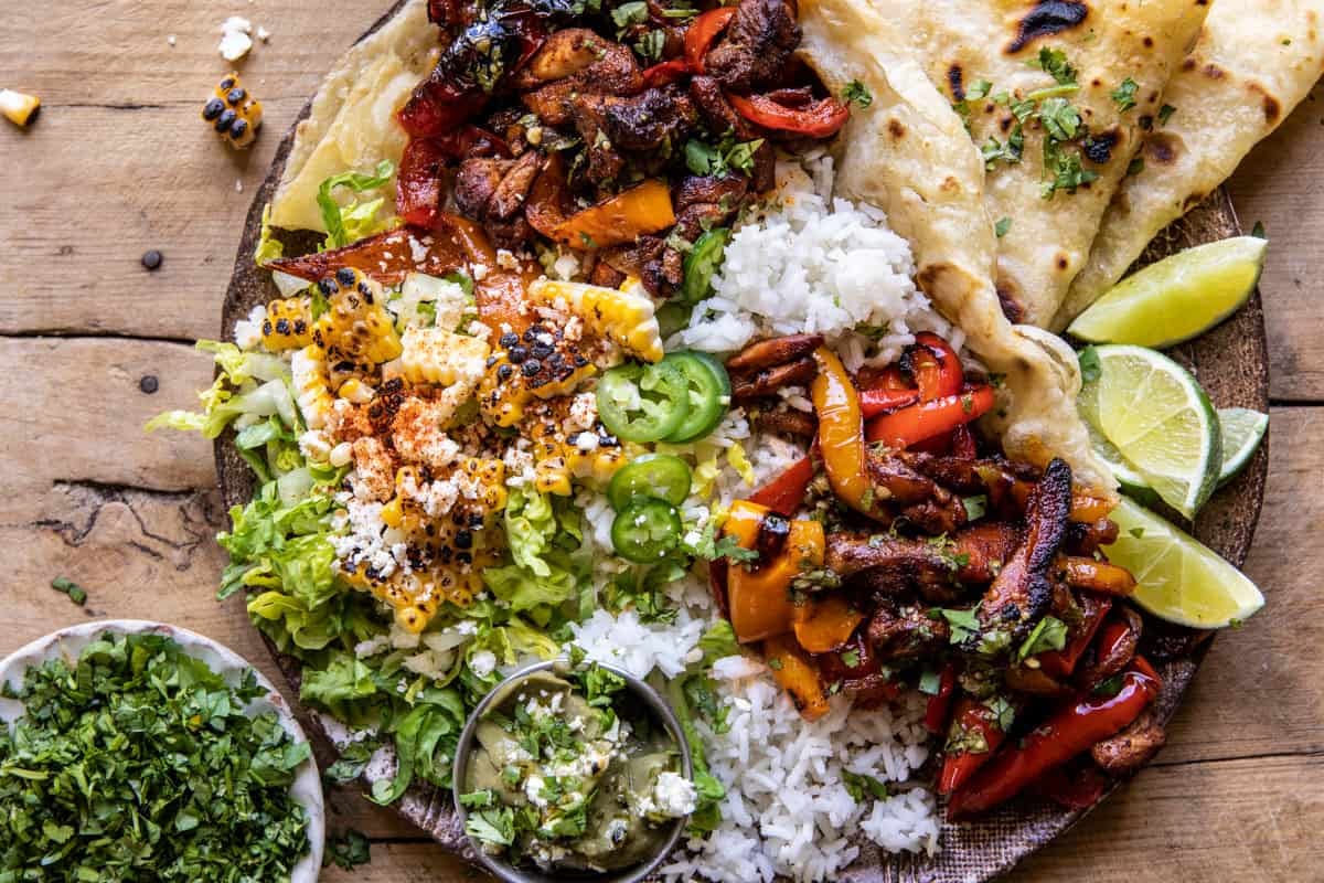 Chicken Fajita Tortilla Bowls | halfbakedharvest.com