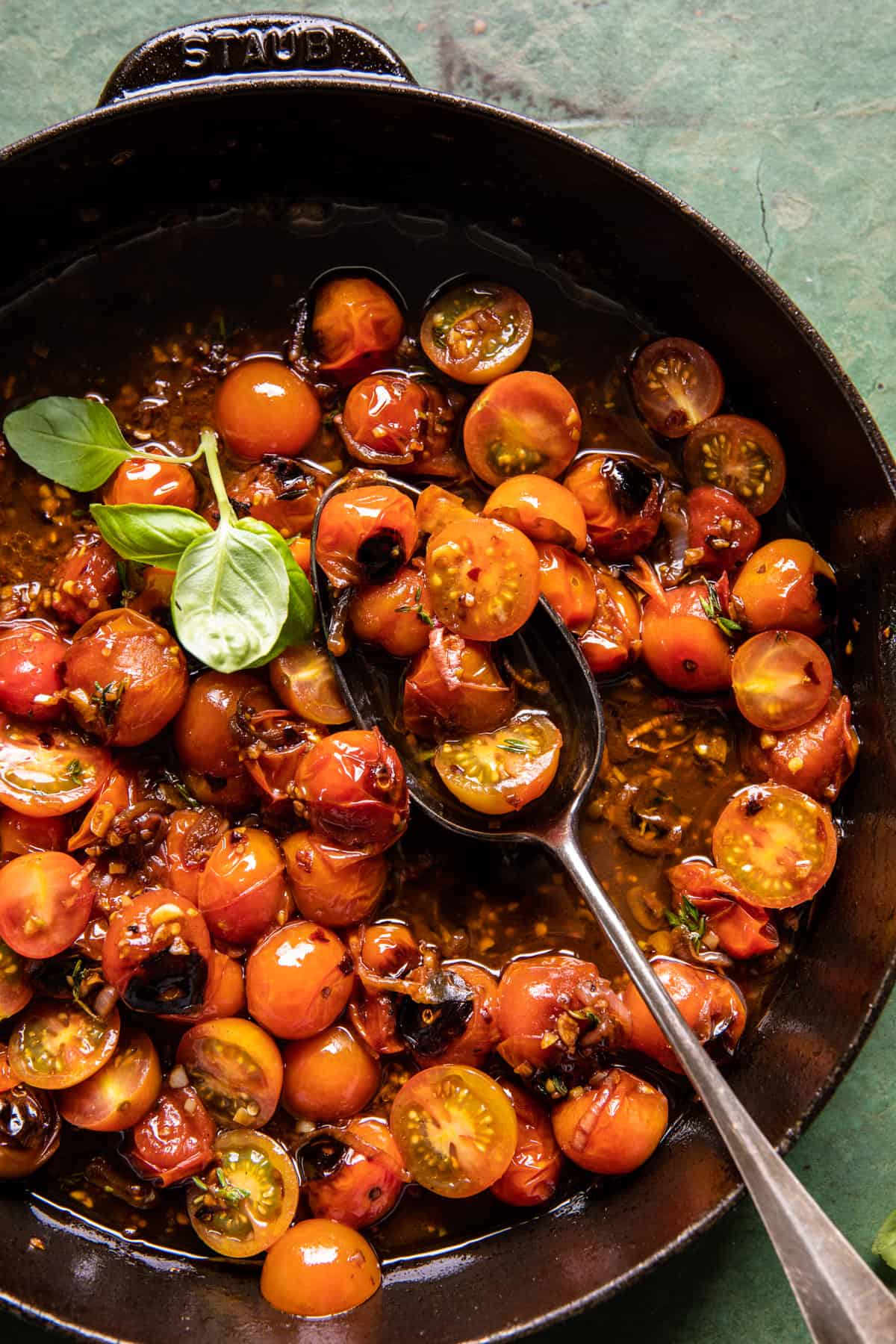 Pesto Chicken Saltimbocca with Burst Tomatoes and Burrata | halfbakedharvest.com