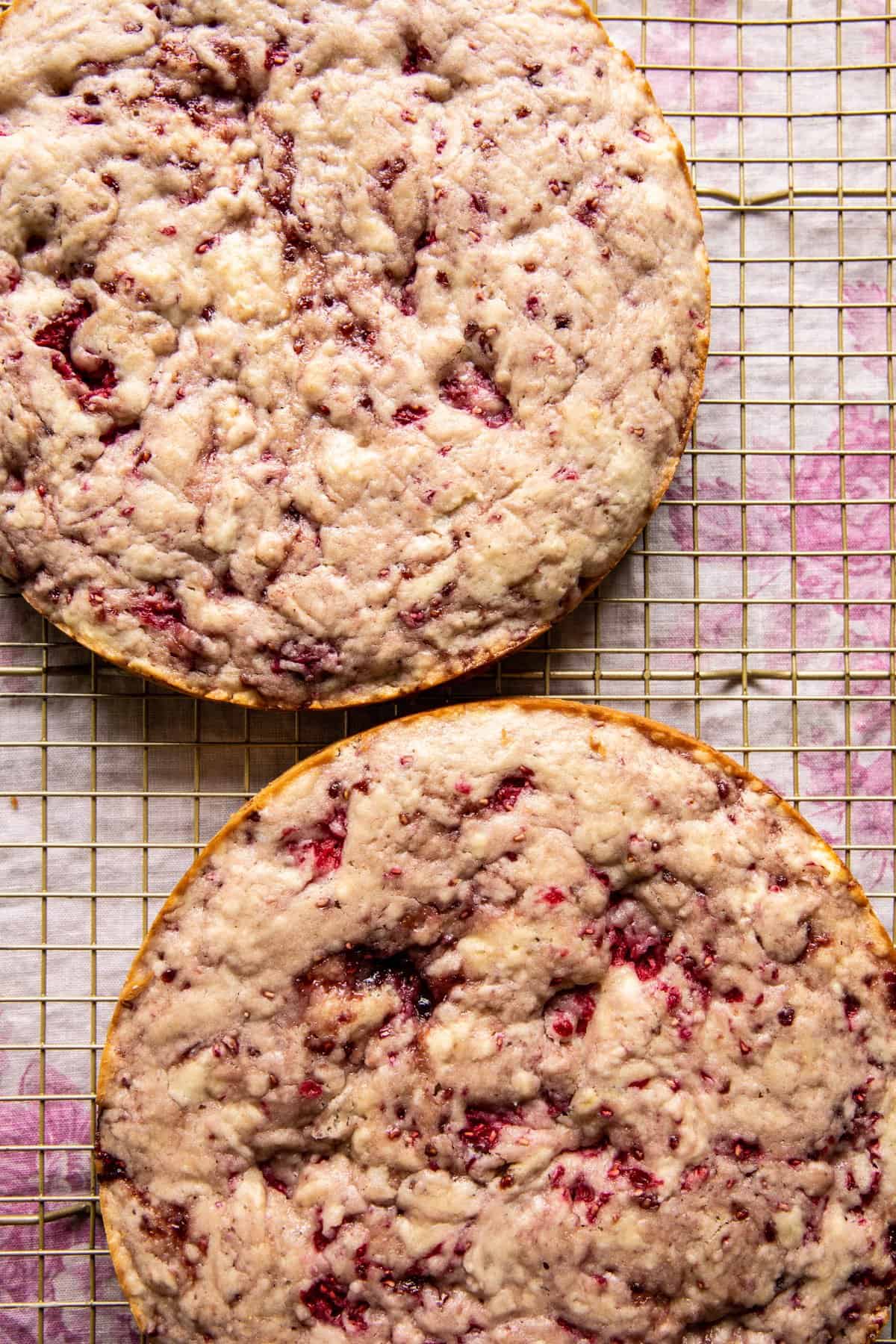 Smashed Raspberry White Chocolate Layer Cake | halfbakedharvest.com