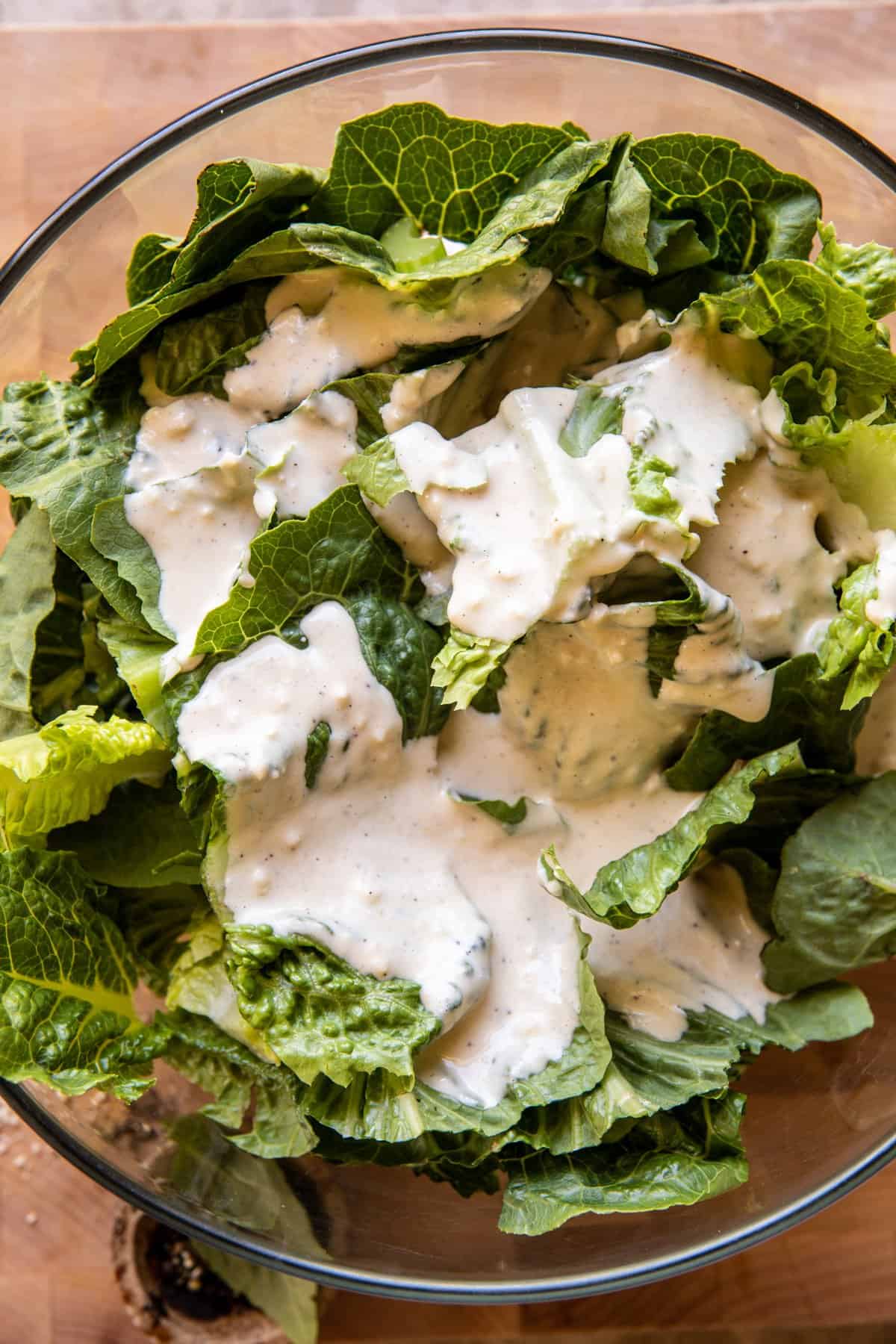 Buffalo Ranch Pretzel Chicken Caesar Salad | halfbakedharvest.com