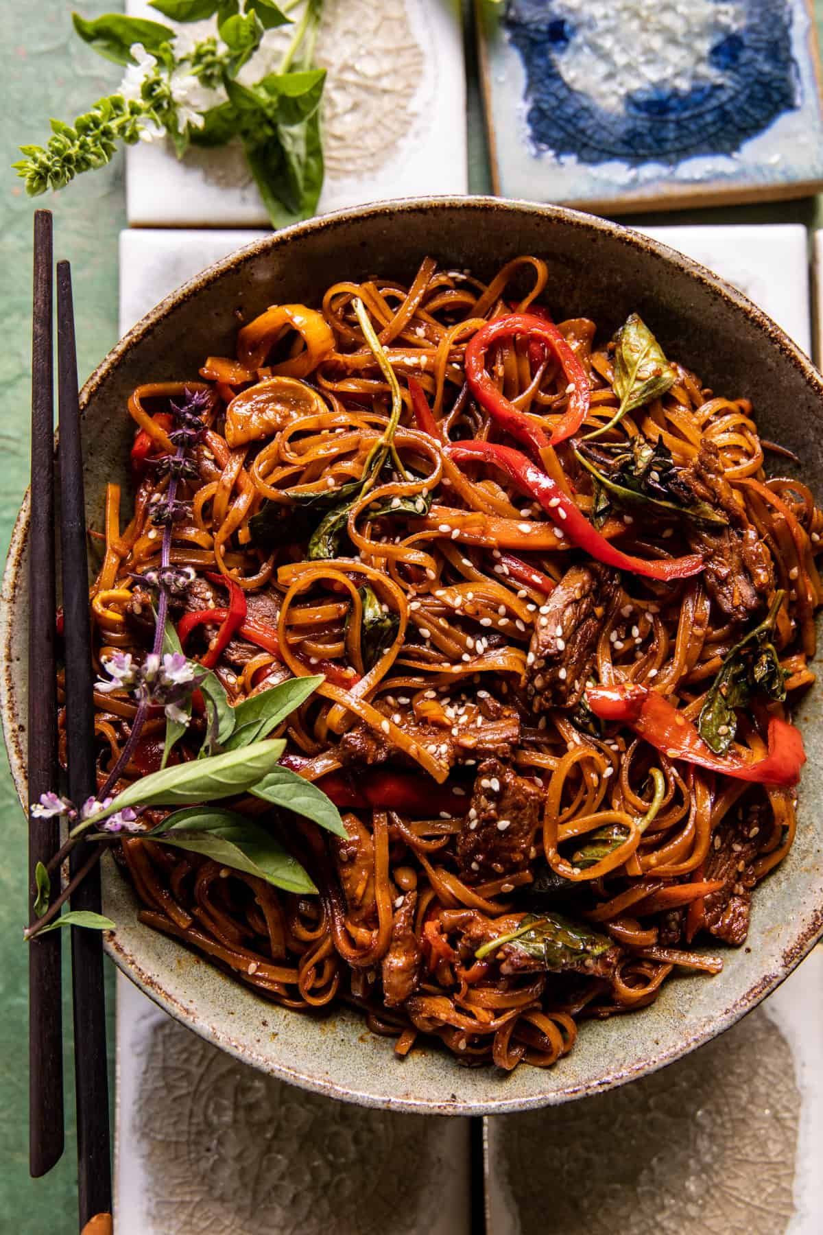 20 Minute Korean Beef Sesame Noodles | halfbakedharvest.com