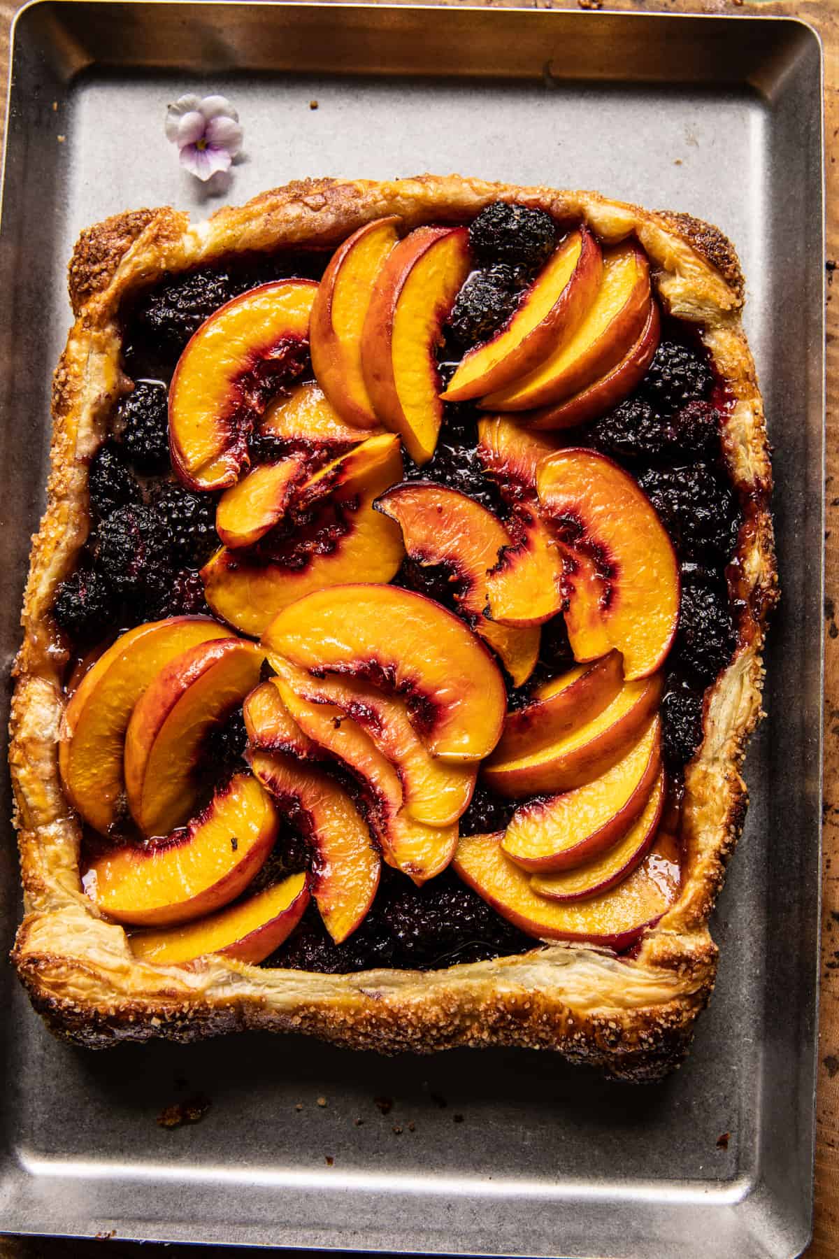 Blackberry Peach Galette | halfbakedharvest.com
