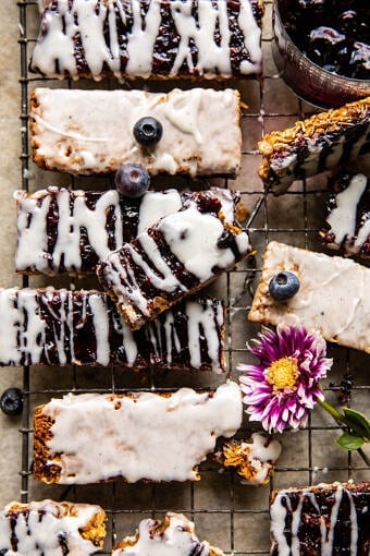 Blueberry Yogurt Granola Bars | halfbakedharvest.com