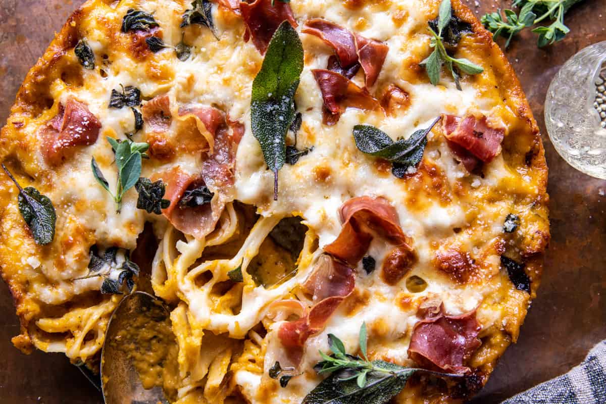 Butternut Squash Rigatoni Pasta Pie | halfbakedharvest.com
