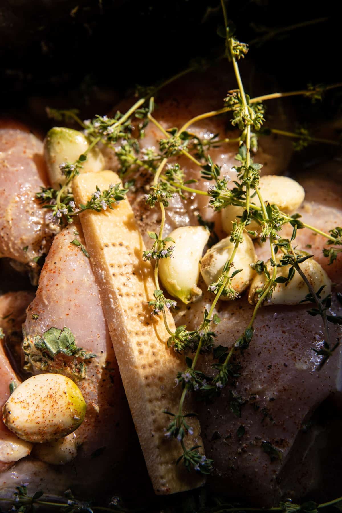 Crockpot Creamy Garlic Chicken and Gnocchi | halfbakedharvest.com