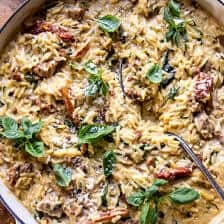 One Pot Creamy Sun-Dried Tomato Orzo | halfbakedharvest.com