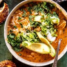 Spicy Buffalo White Chicken Chili | halfbakedharvest.com