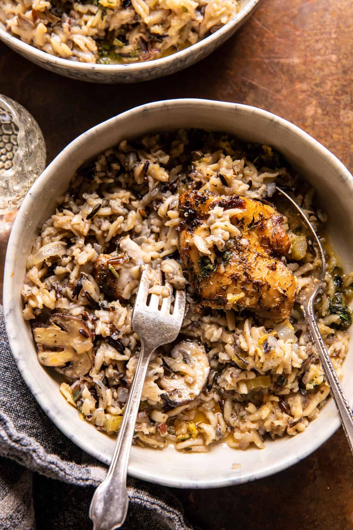 Crockpot Herb Butter Chicken and Wild Rice | halfbakedharvest.com