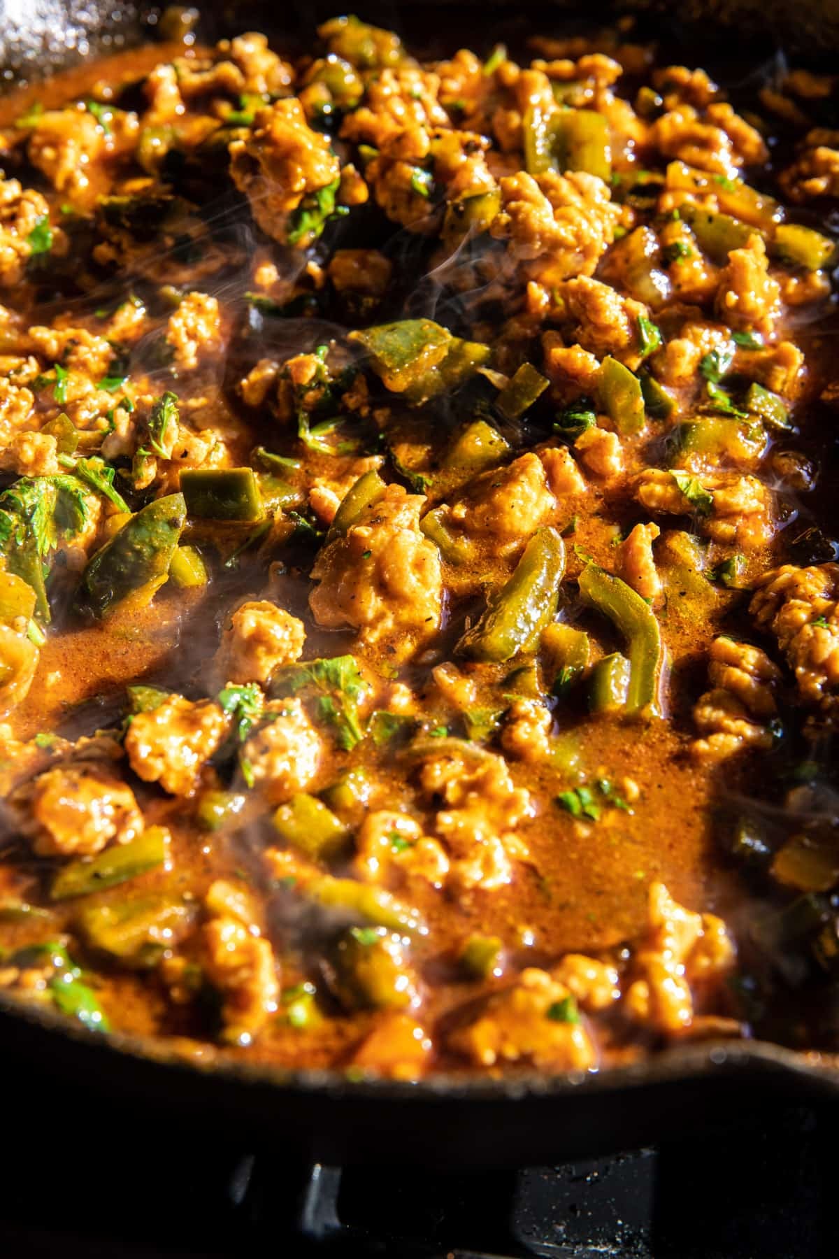 One Skillet Buffalo Ranch Chicken Enchilada Bake | halfbakedharvest.com