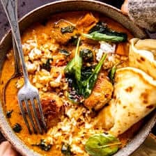 Coconut Curry Chicken Meatball Soup with Rice | halfbakedharvest.com