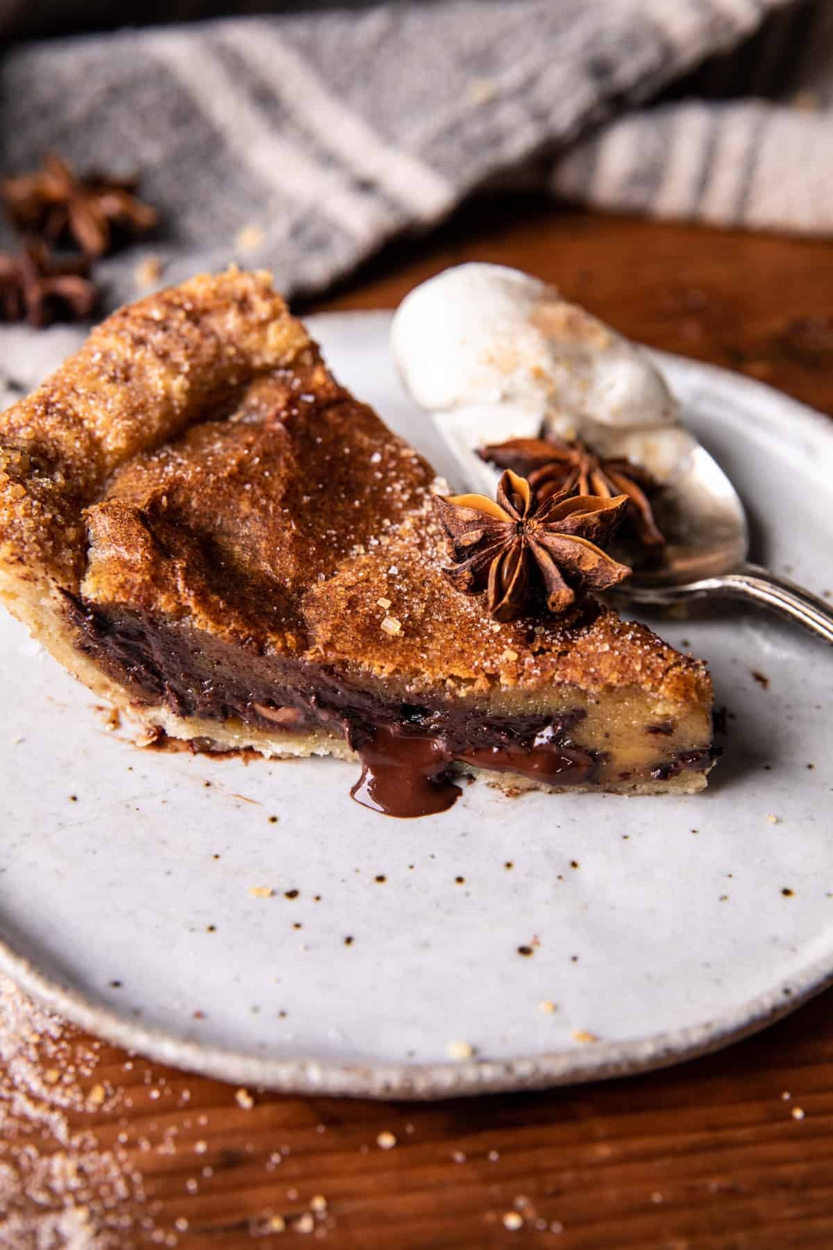 Crinkly Salted Caramel Snickerdoodle Pie | halfbakedharvest.com