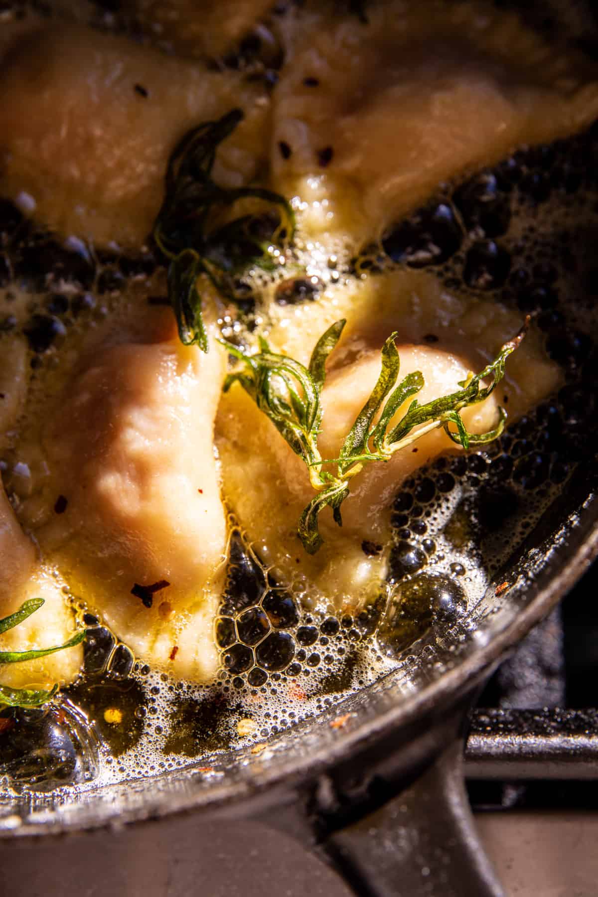 Sweet Potato Cheddar Pierogi with Bacon Bits | halfbakedharvest.com