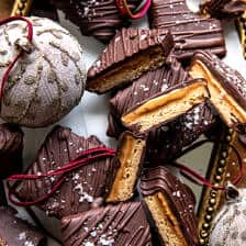 Chocolate Peanut Butter Millionaire Bars | halfbakedharvest.com