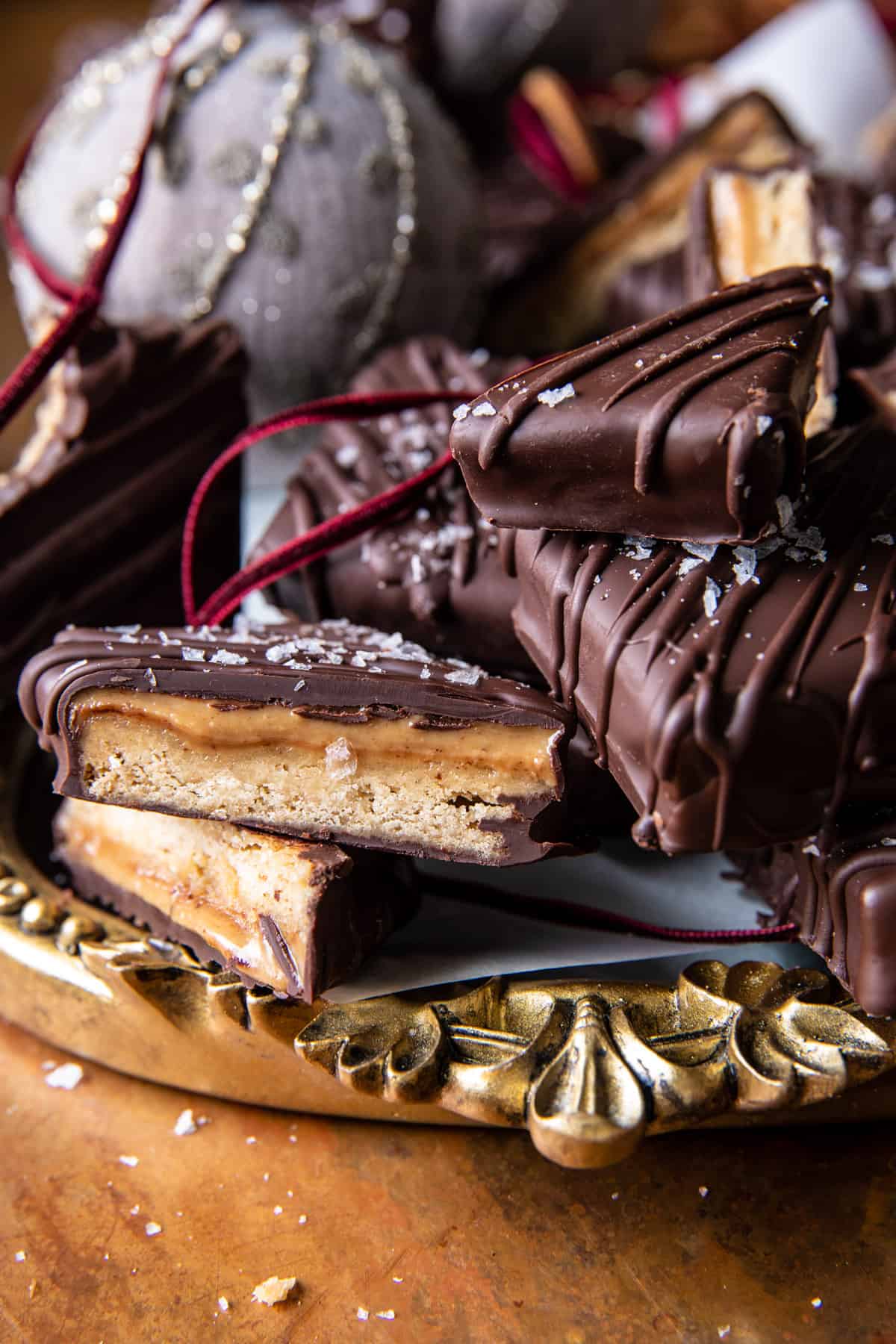 Chocolate Peanut Butter Millionaire Bars | halfbakedharvest.com