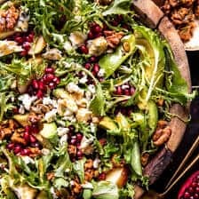 Christmas Salad with Honey Mustard Dressing | halfbakedharvest.com