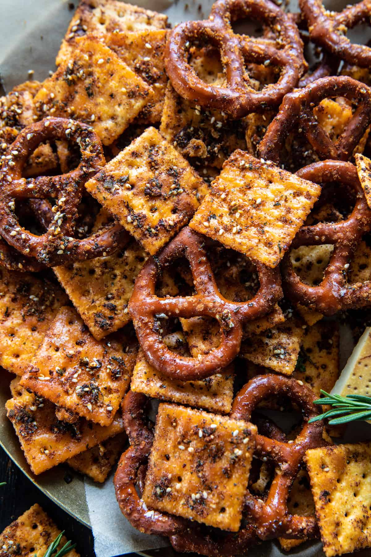 Everything Ranch Crackers and Pretzels | halfbakedharvest.com
