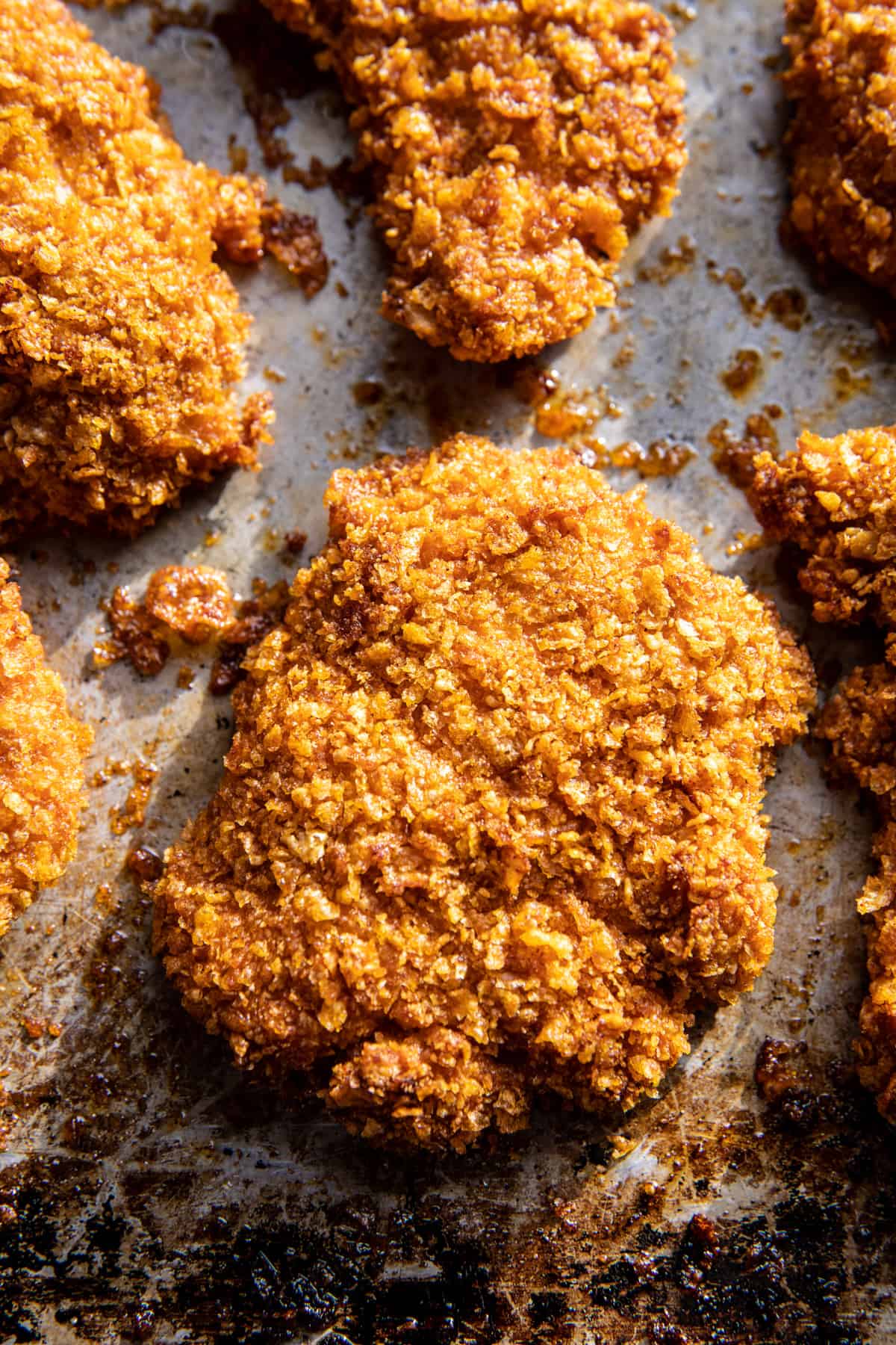 Baked Crunchy Hot Honey Chicken | halfbakedharvest.com