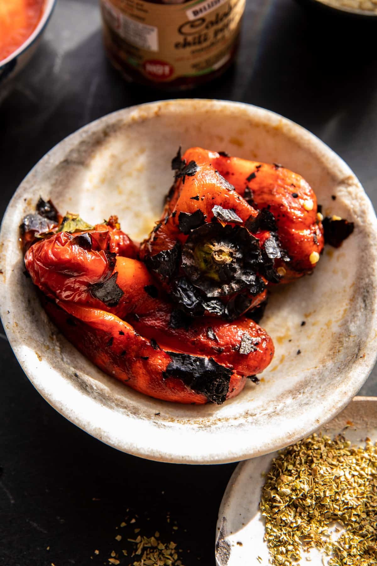 Calabrian Chili Roasted Red Pepper Pizza | halfbakedharvest.com