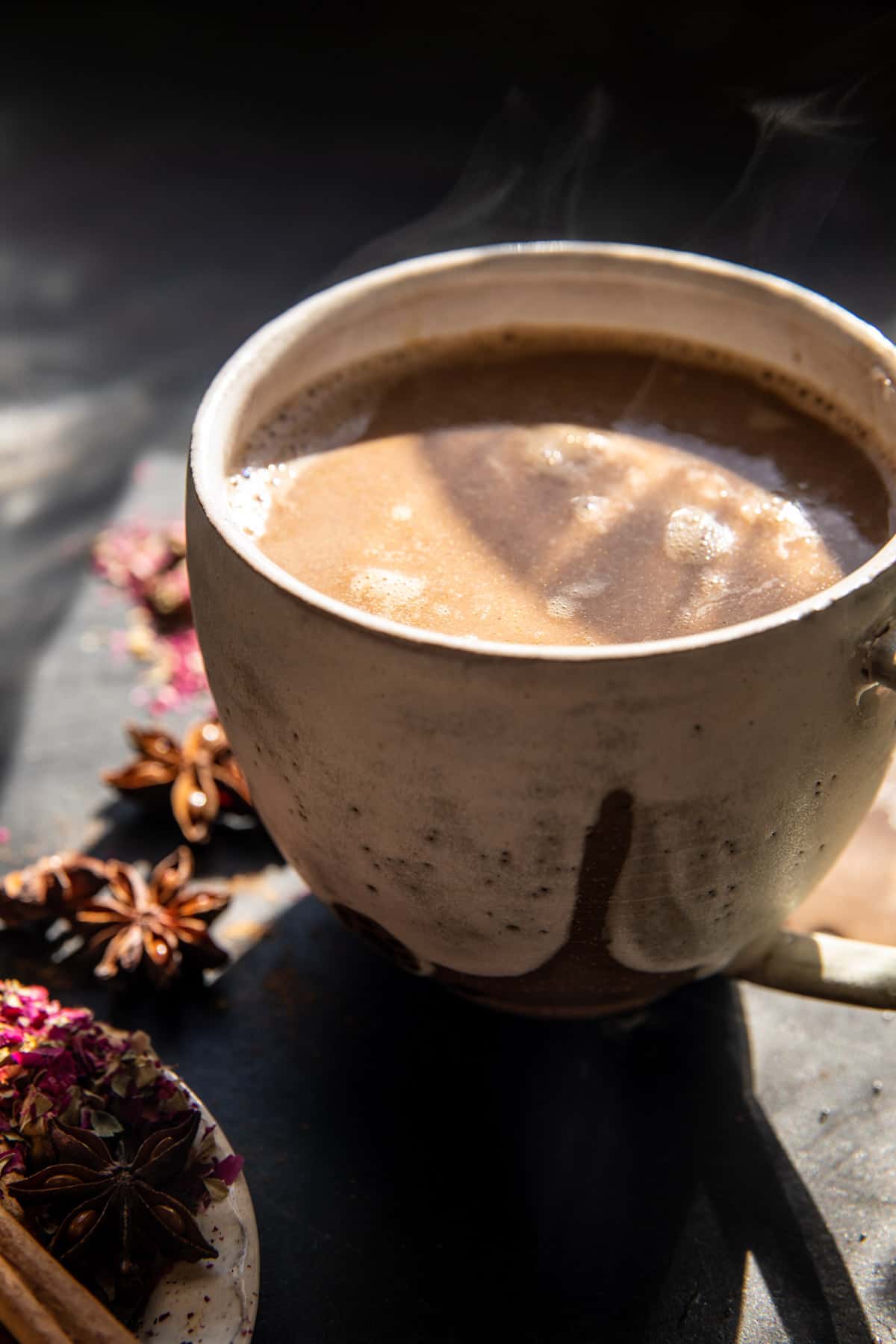 Vanilla Chai Hot Chocolate | halfbakedharvest.com