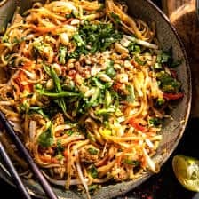 30 Minute Garlic Butter Chicken Pad Thai