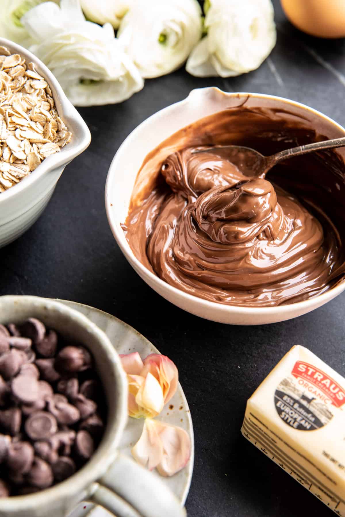 Chocolate Chip Nutella Oatmeal Cookies | halfbakedharvest.com