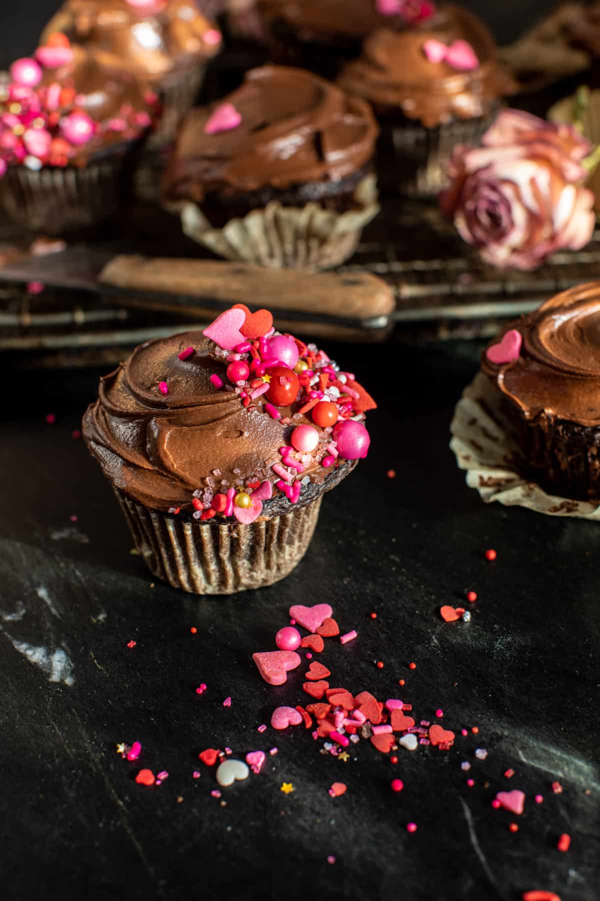 Simple Chocolate Celebration Cupcakes | halfbakedharvest.com