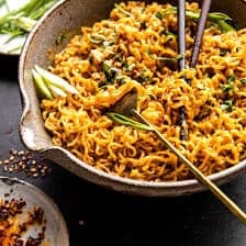 20 Minute Garlic Oil Schezwan Peanut Noodles | halfbakedharvest.com