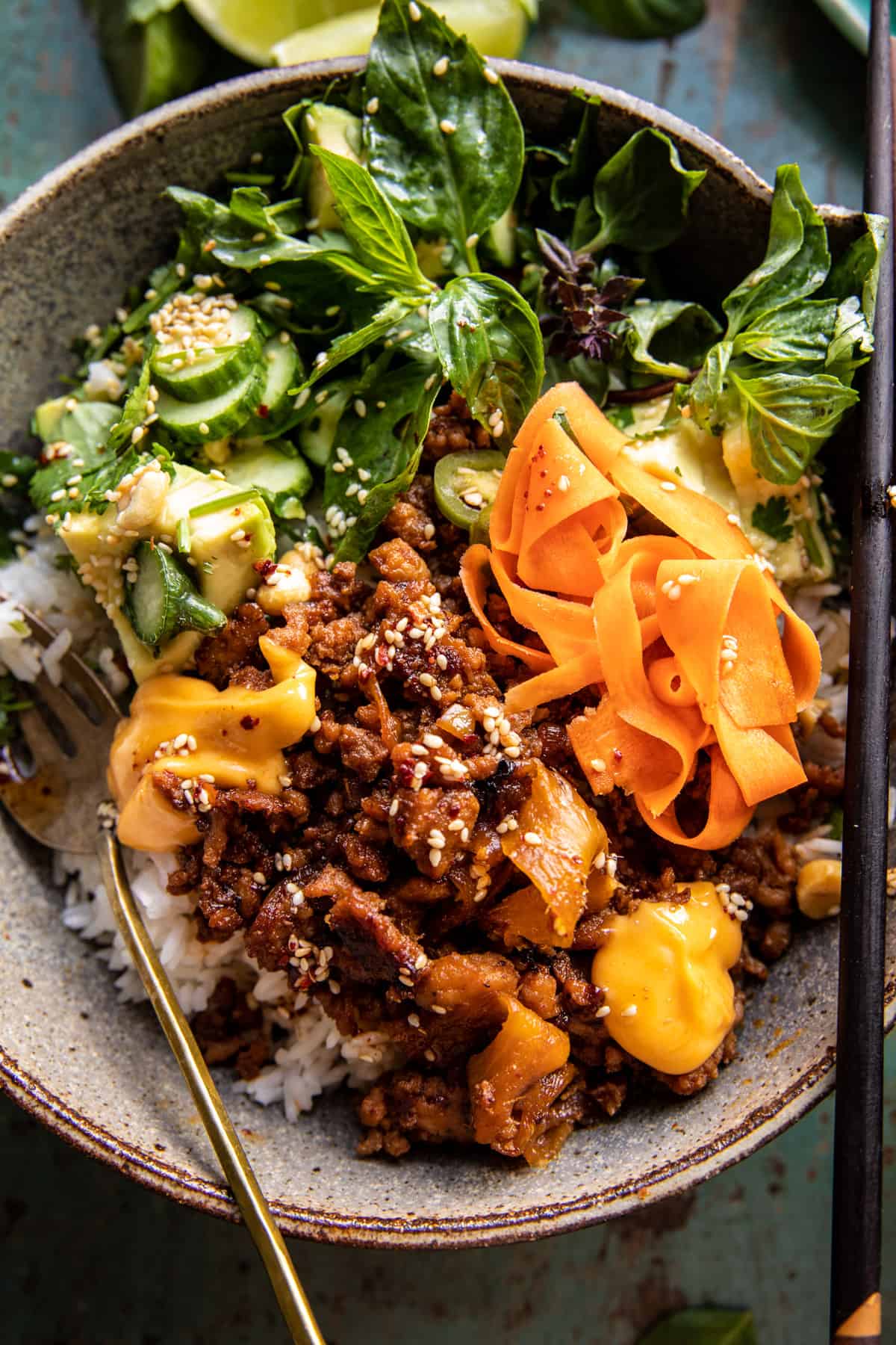 25 Minute Banh Mi Rice Bowls | halfbakedharvest.com