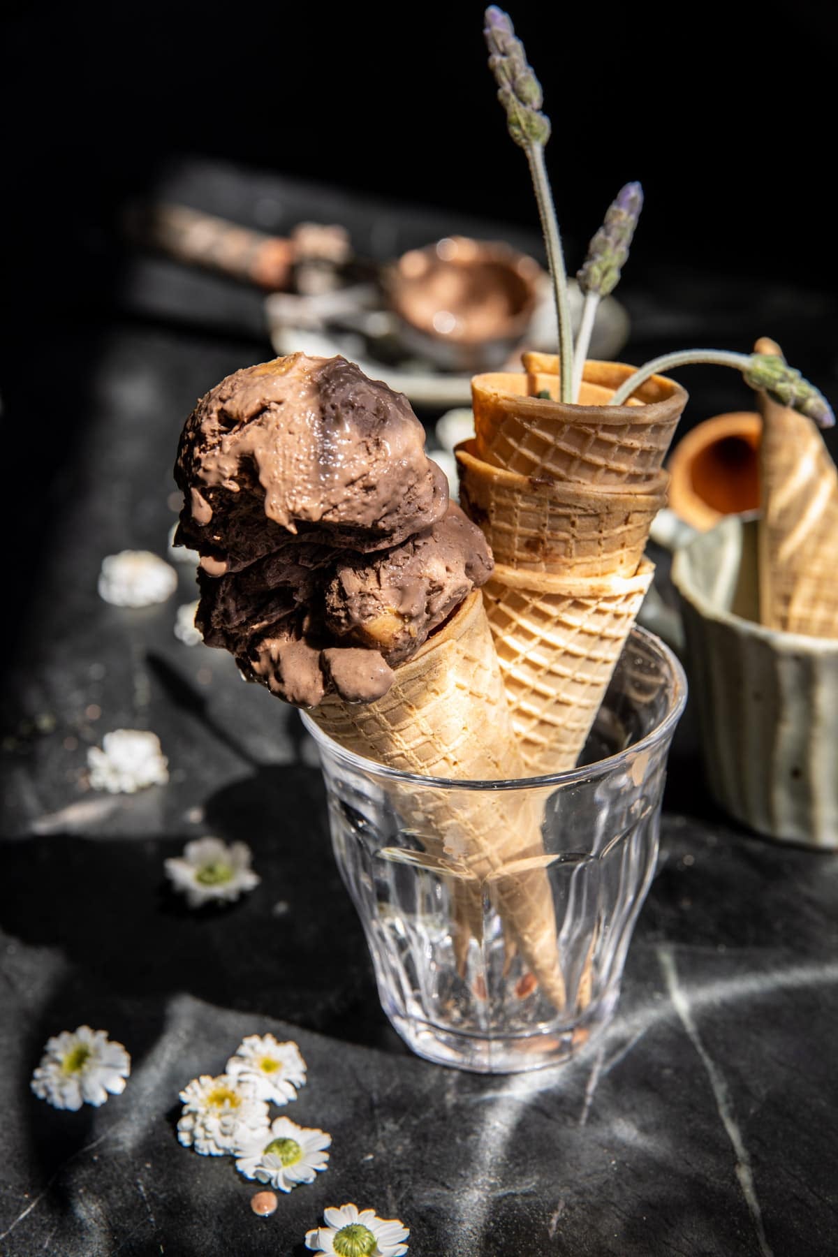 Blender Chocolate Peanut Butter Ice Cream | halfbakedharvest.com