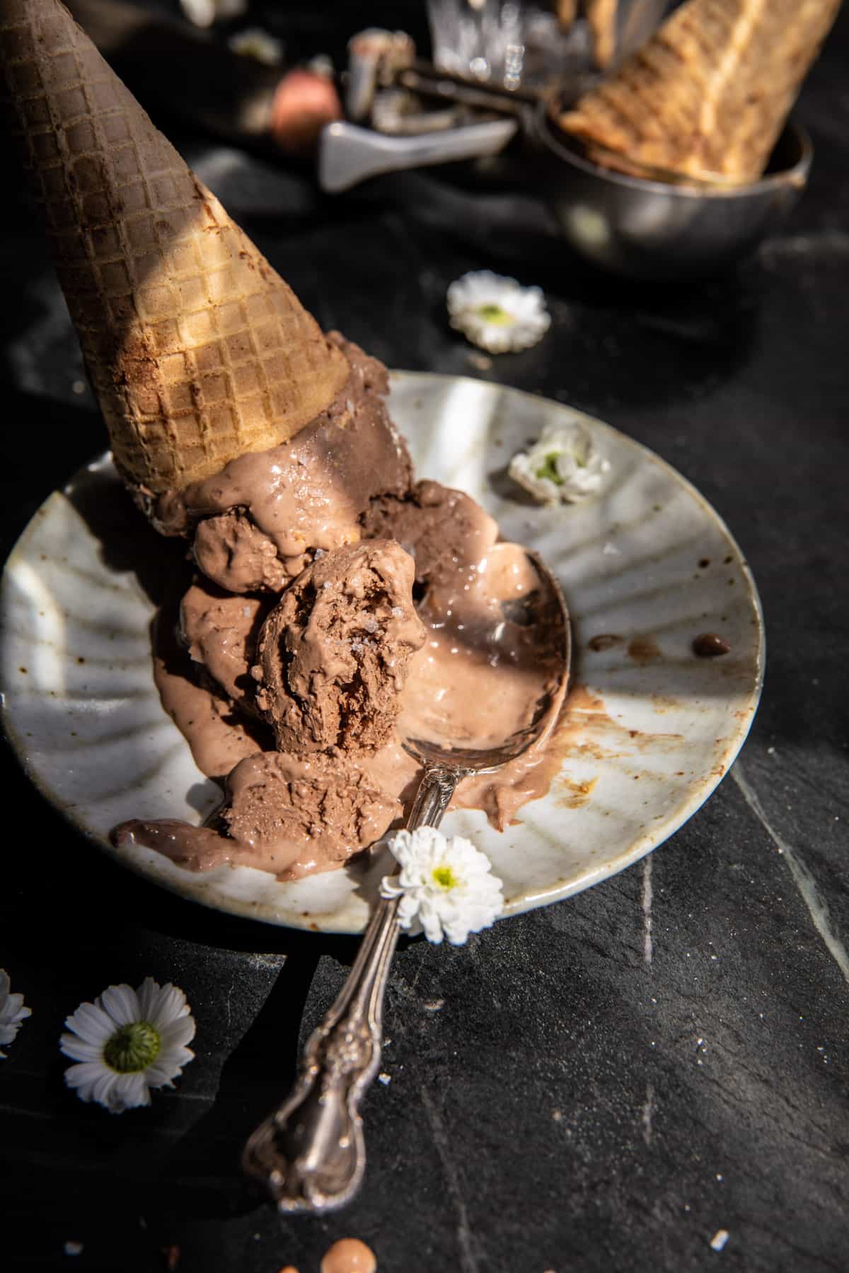Blender Chocolate Peanut Butter Ice Cream | halfbakedharvest.com