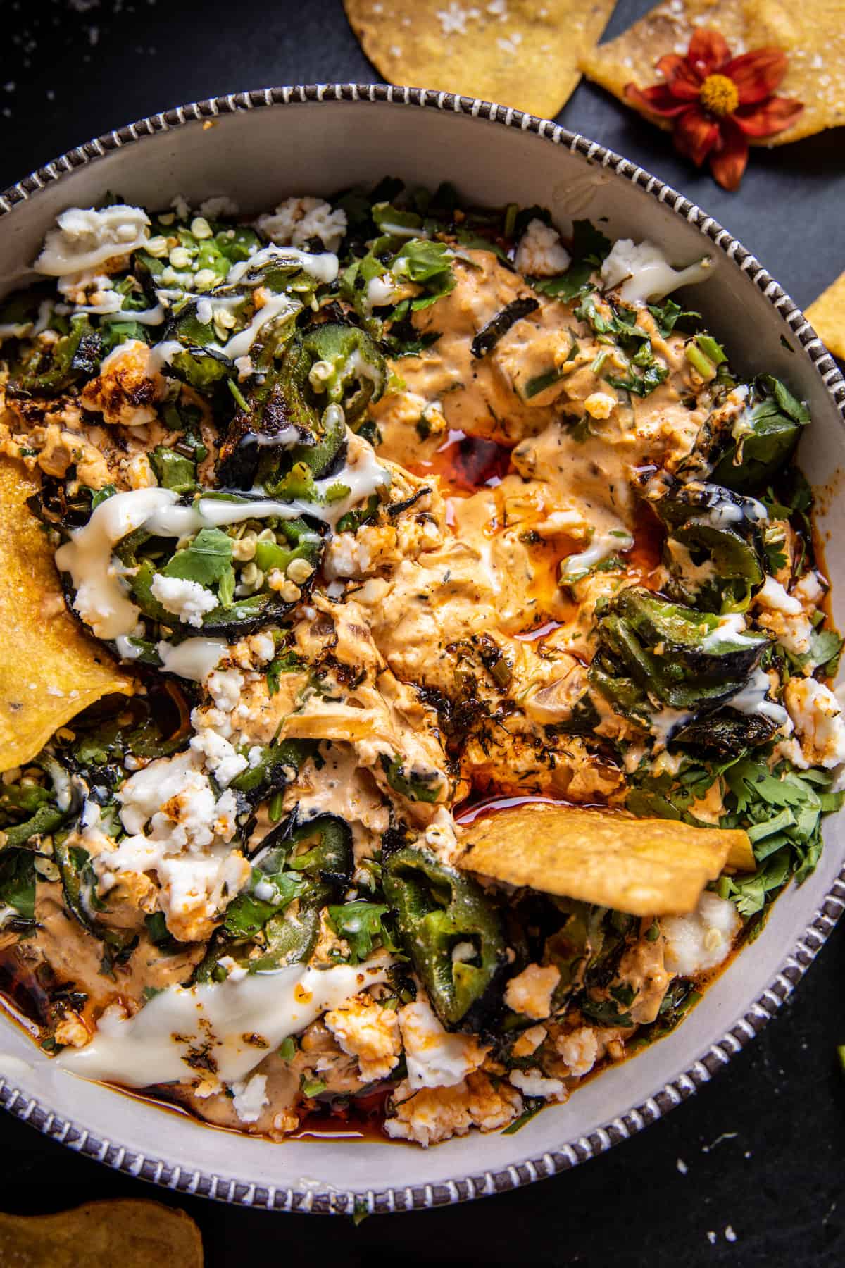 Mexican Street Style Jalapeño Dip | halfbakedharvest.com