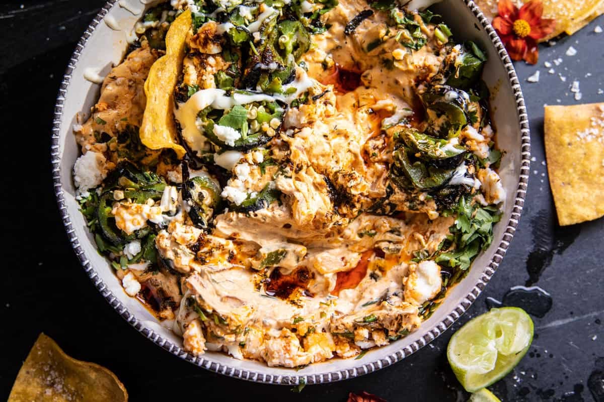 Mexican Street Style Jalapeño Dip | halfbakedharvest.com