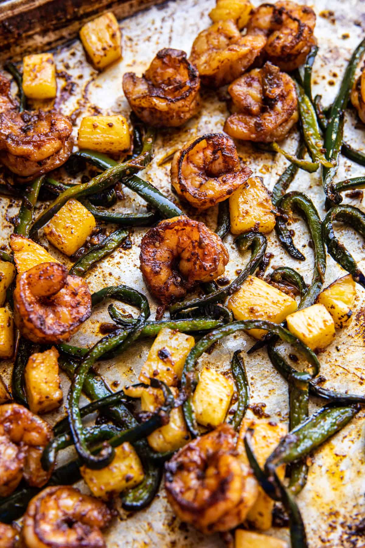 Quick Poblano Pineapple Shrimp Tacos with Cilantro Jalapeño Ranch | halfbakedharvest.com