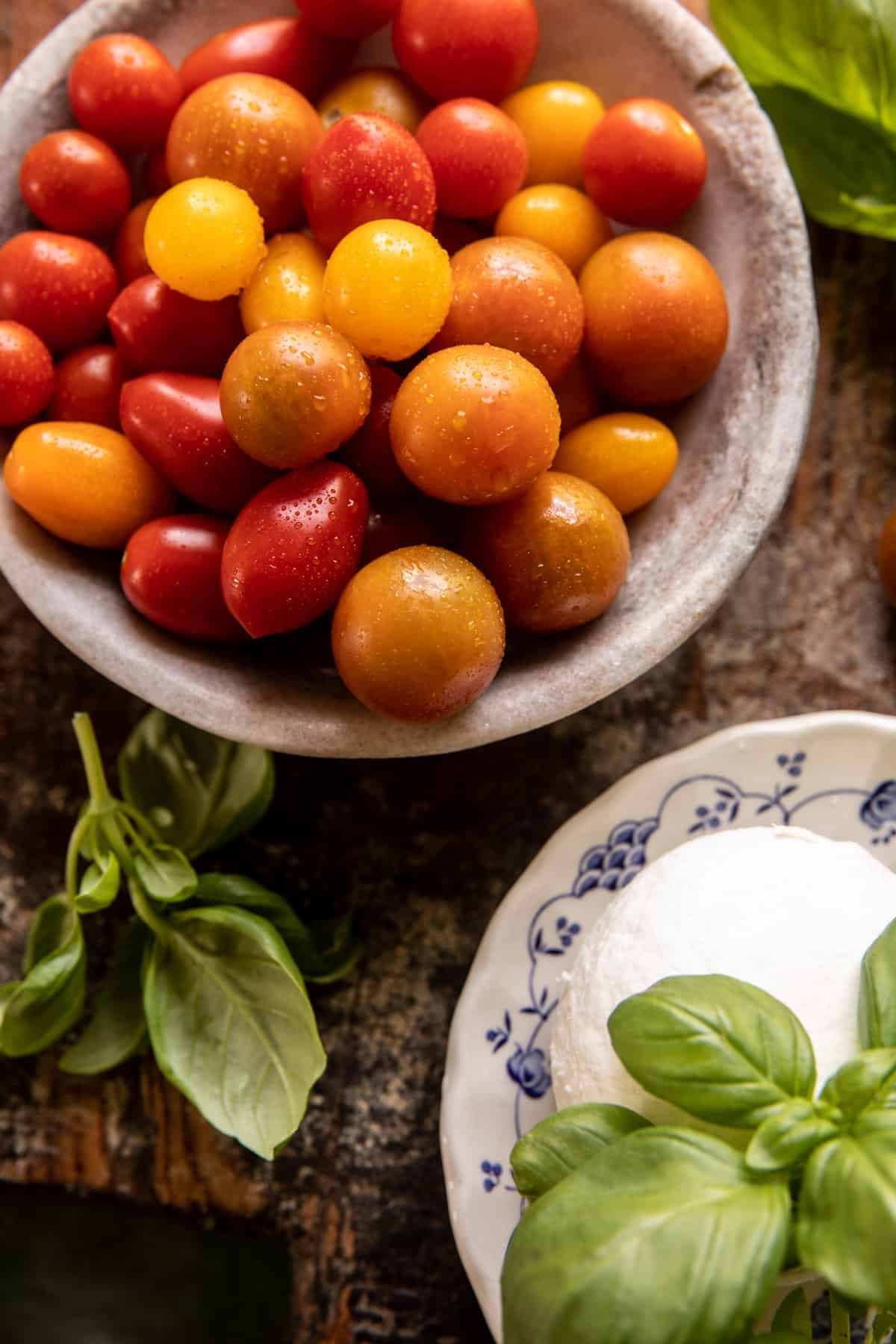Cheesy Tomato Basil Stuffed Chicken | halfbakedharvest.com